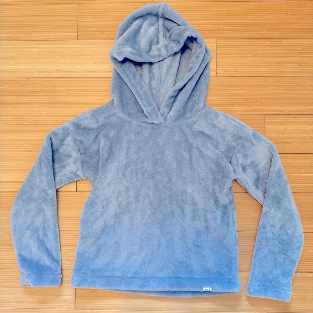 Abercrombie Girls 9/10 Fuzzy Pullover Hoodie
